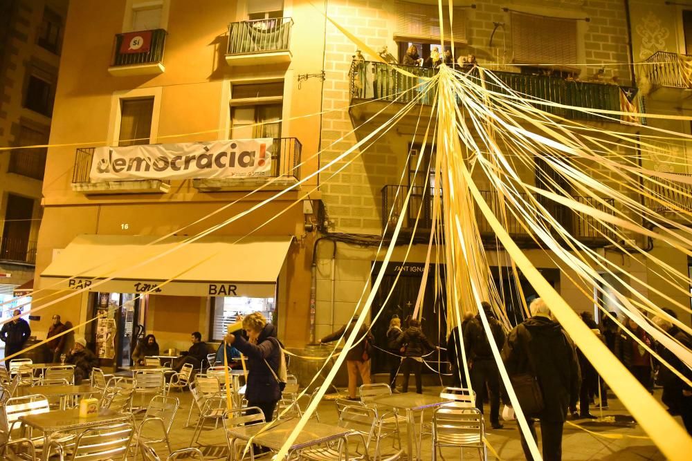 Manifestació a Manresa a favor dels docents.