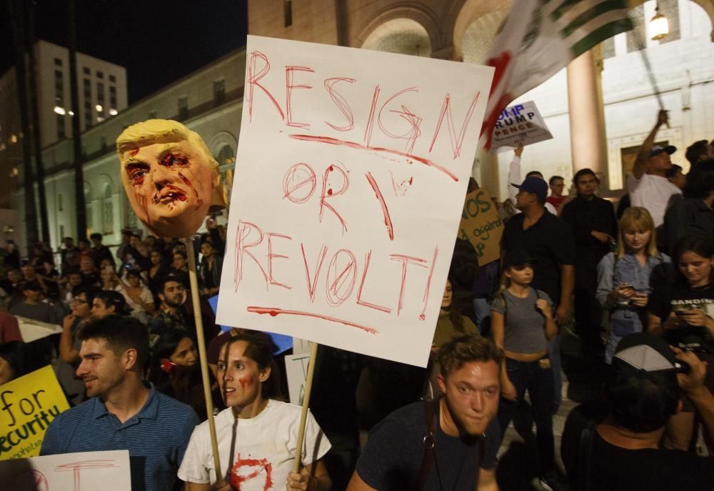 PROTESTA CONTRA LA ELECCIÓN DE DONALD TRUMP