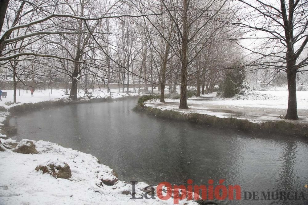 Nieve en las Fuentes del Marqués de Caravaca