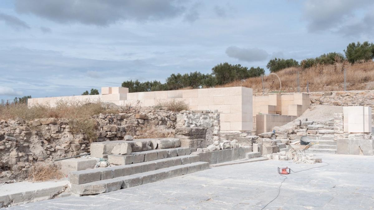 Restos del templo romano de Torreparedones.