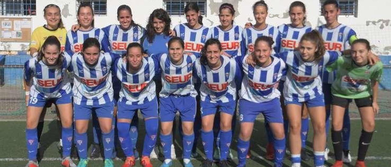 El equipo femenino del Sárdoma. E. A.