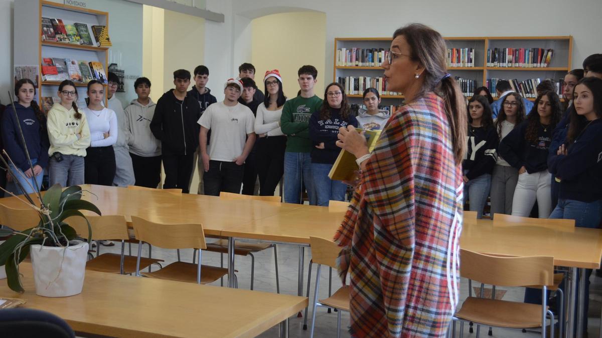 Visita a la biblioteca municipal de Benavente.