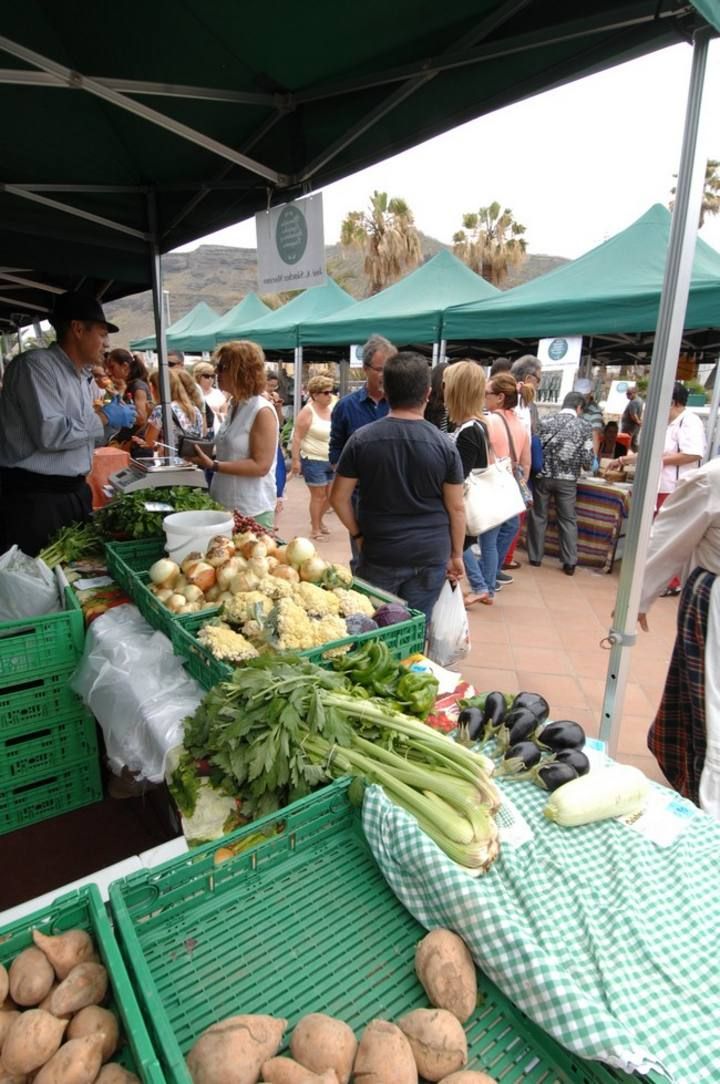 MERCADO AGRICOLA EN EL PARQUE DEL BARRIO DE EL PAGADOR