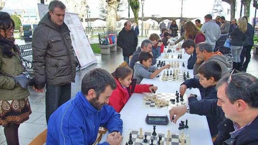 Un momento de la competición desarrollada en la alameda. // S.A.