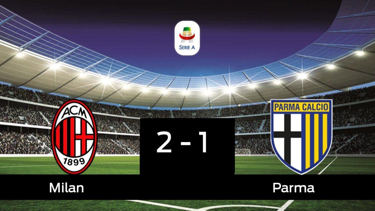 El Milan derrota en casa al Parma por 2-1