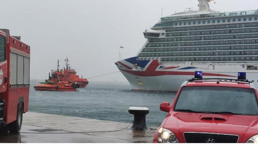 La Plataforma contra los Megacruceros reclama medidas de seguridad en días de tormenta en el puerto de Palma