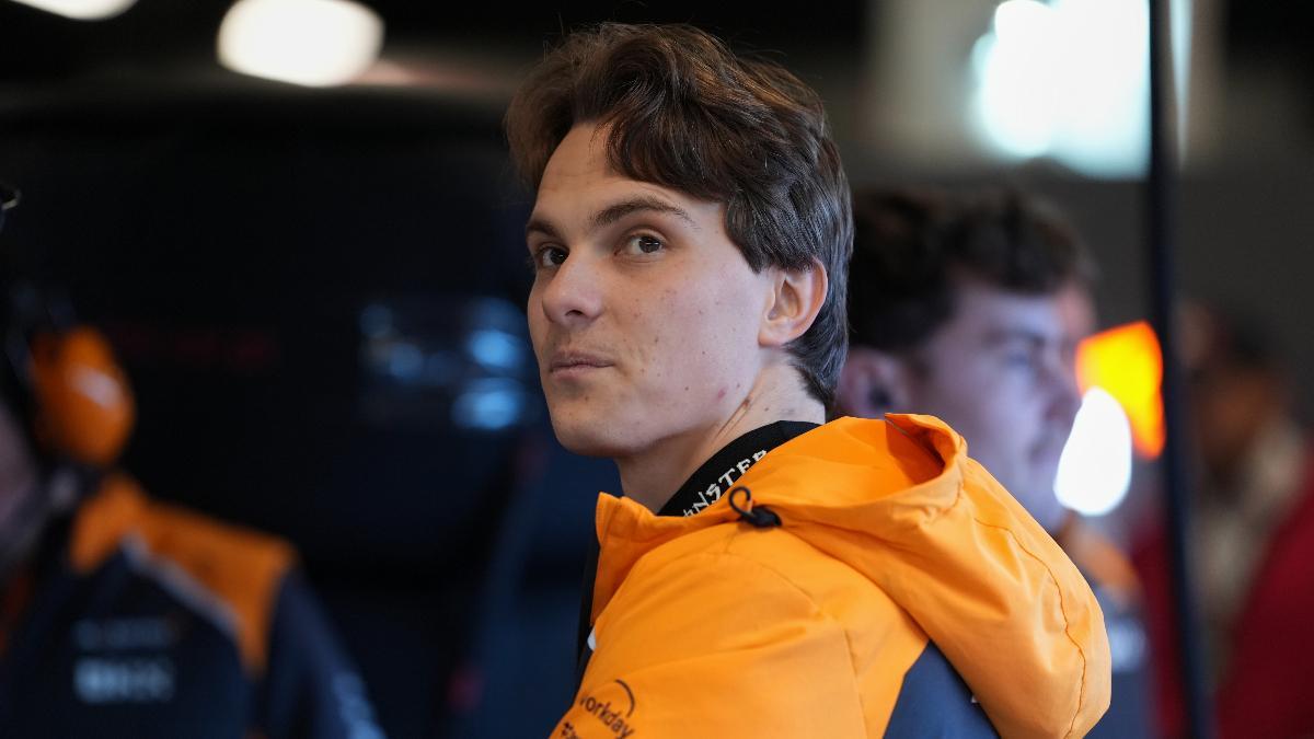 Oscar Piastri , en el paddock de Las Vegas
