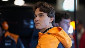Oscar Piastri , en el paddock de Las Vegas