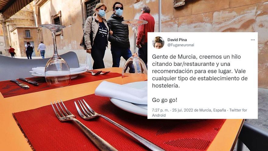 Dime dónde vas y te digo qué comer: un hilo cooperativo recoge el mejor plato de cada restaurante de Murcia