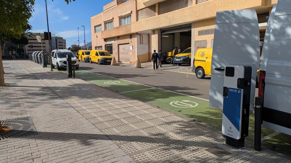 Foto de los puntos de recarga de coches eléctricos en Ibiza