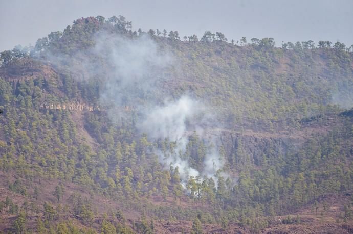 24-02-2020 MOGÁN. Vista del incendio desde Veneguera  | 24/02/2020 | Fotógrafo: Andrés Cruz