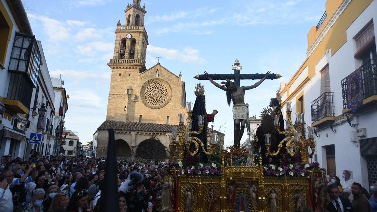 El Esparraguero por las calles de San Lorenzo, en una imagen de la Semana Santa de 2022.