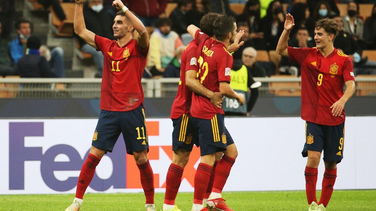 Ferran celebra un gol