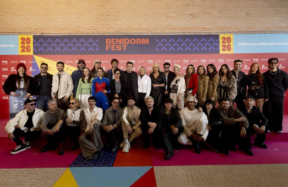 Presentación de los 18 participantes del Benidorm Fest 2026