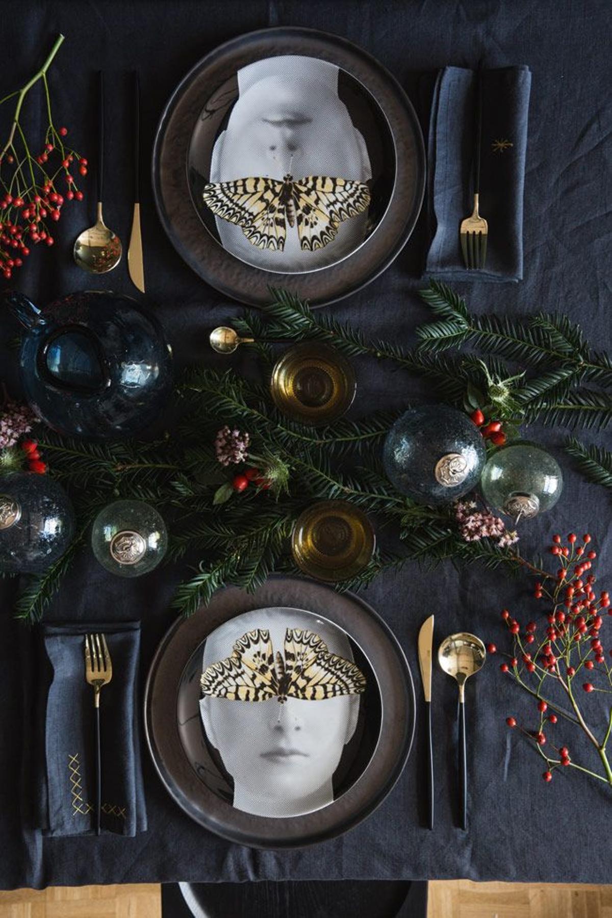 Mesa de Nochebuena y Nochevieja propuesta por La Redoute