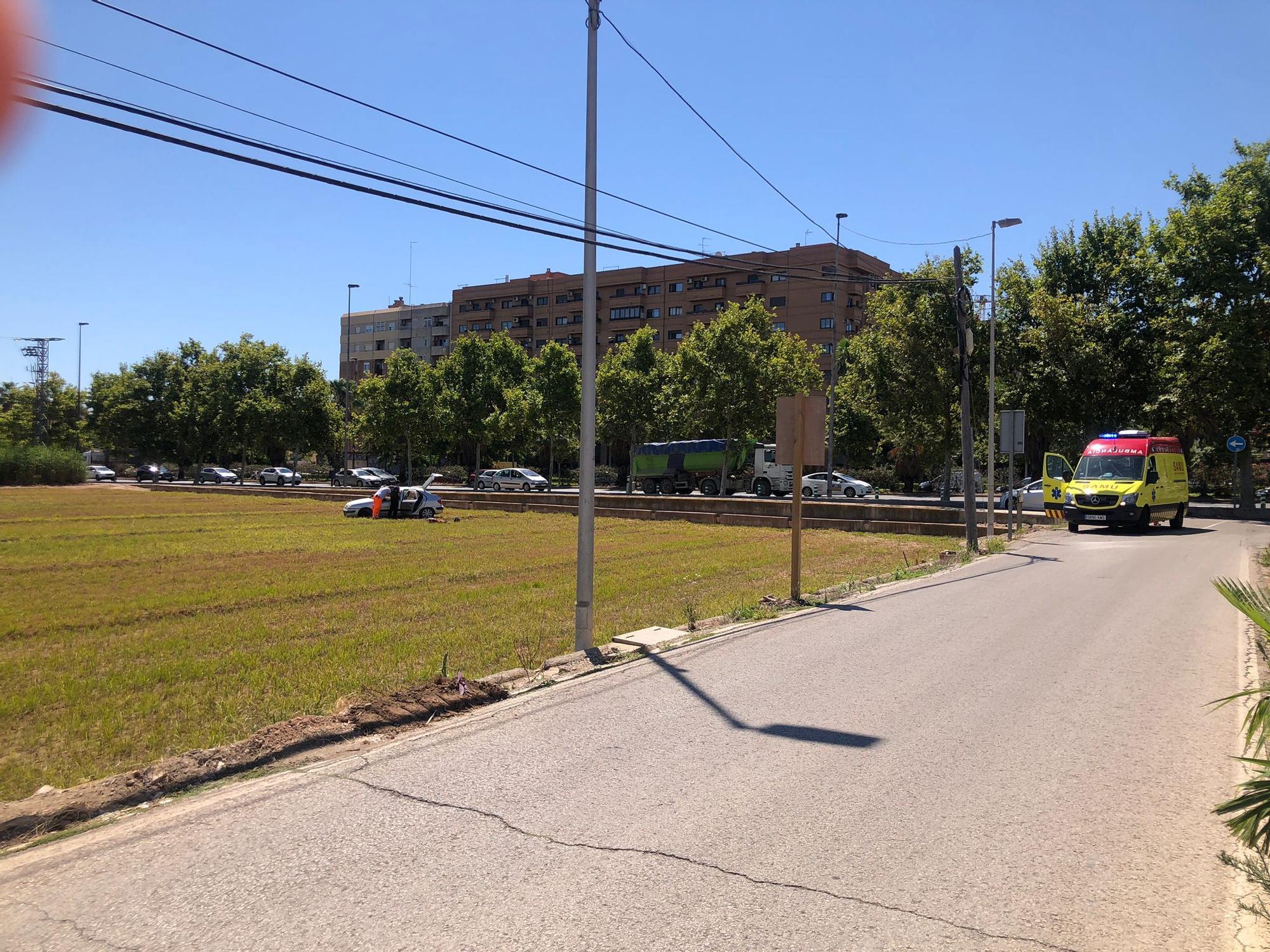 Accidente en la Ronda Norte de València