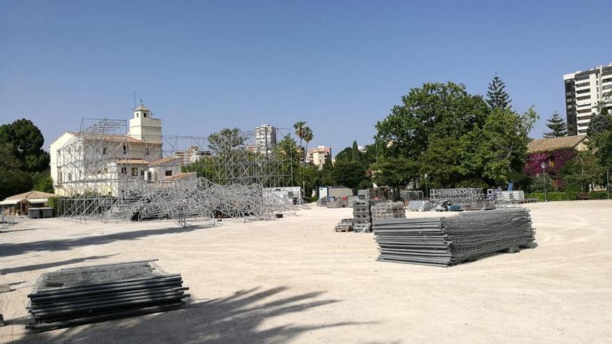 Empieza el montaje de Viveros sin grada