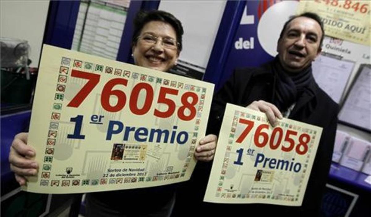 Administracion de loteria en el centro comercial La Vaguada en Madrid.