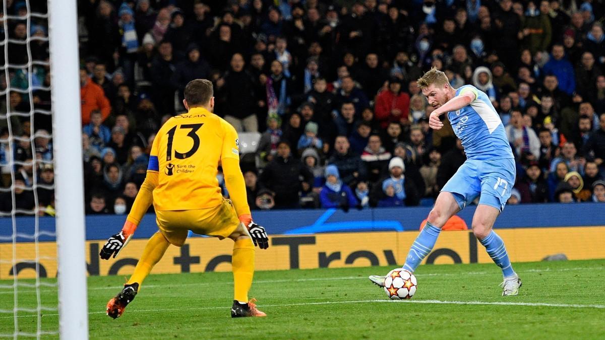 Oblak no pudo evitar el tanto de De Bruyne