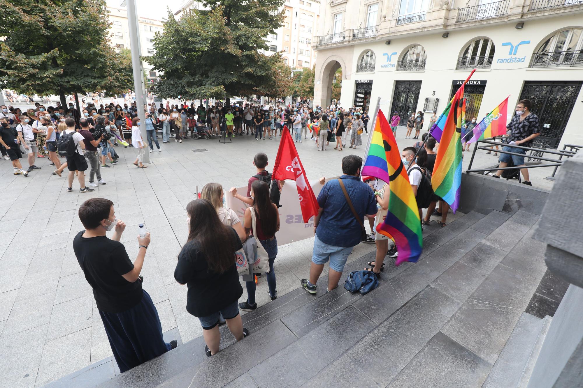 Concentración contra la homofobia en Zaragoza el 11 de septiembre