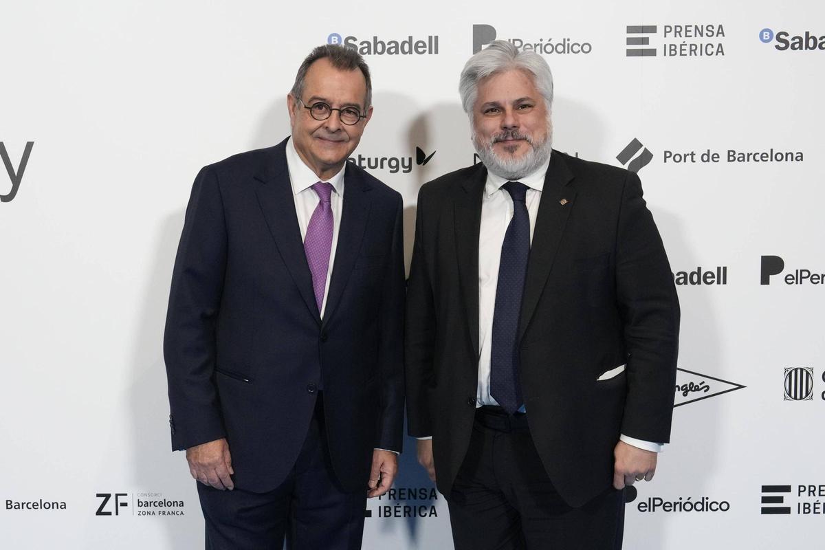 Albert Sáez, director de El Periódico y Albert Batet, Junts