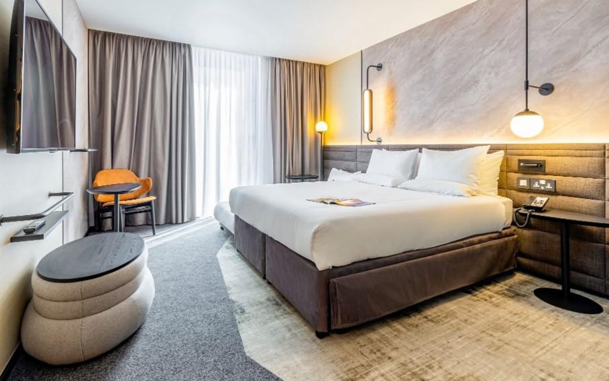 Imagen del interior de una de las habitaciones de Novotel.