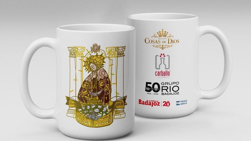 Vídeo | La Crónica de Badajoz regala a sus lectores tazas con la imagen de la Virgen de la Soledad