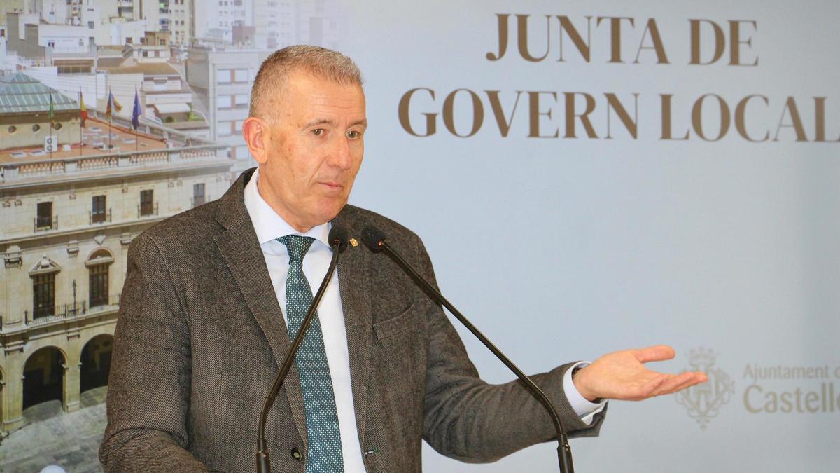 Vicent Sales es el portavoz del equipo de gobierno del Ayuntamiento de Castelló.