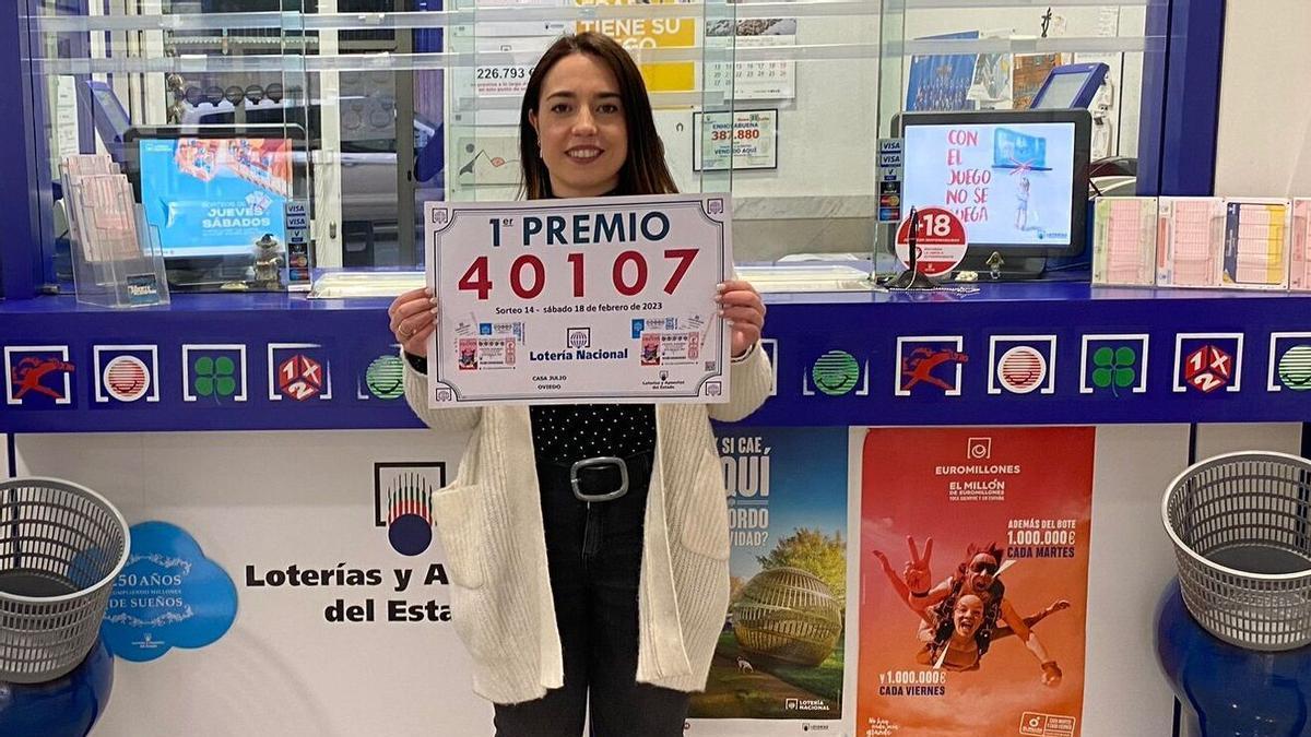 Rebeca Gonzále del kiosco Casa Julio.