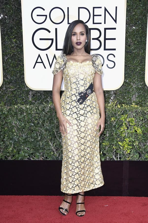 Vestidos Globos de Oro 2017: Kerry Washington de Dolce & Gabbana