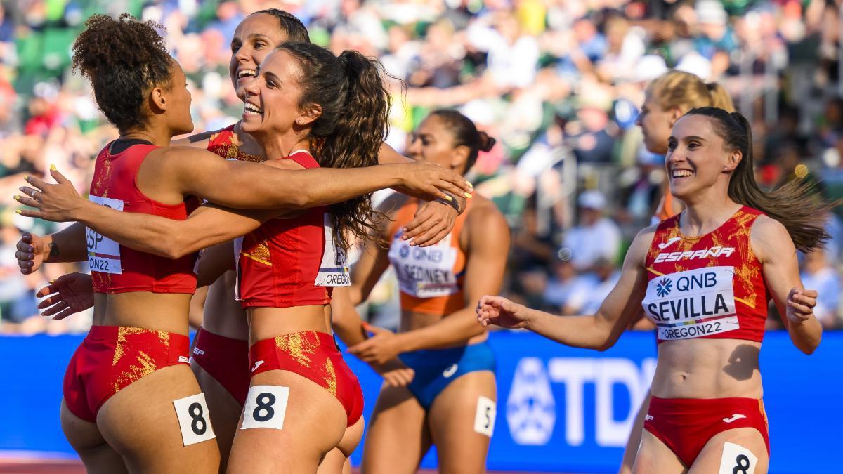 El 4x100 femenino hizo historia en el pasado Mundial