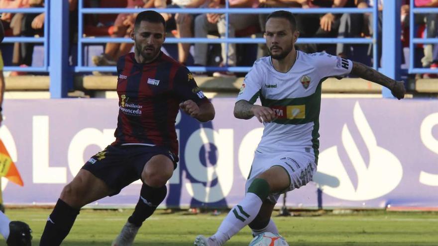 Iván Sánchez, durante el encuentro en Extremadura