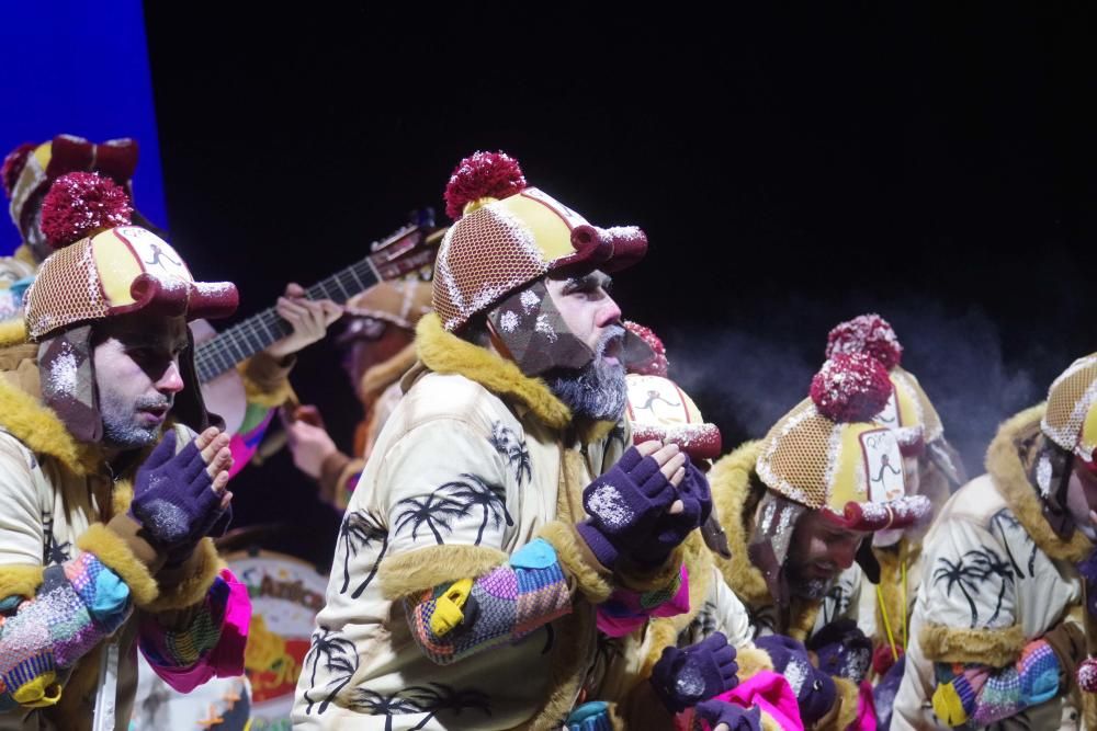 Las imágenes de la segunda semifinal del Concurso de Agrupaciones de Canto del Carnaval de Málaga, en el Teatro Cervantes