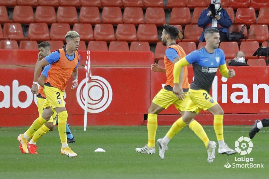 Partido de la Liga Smartbank entre el Sporting y el Málaga CF