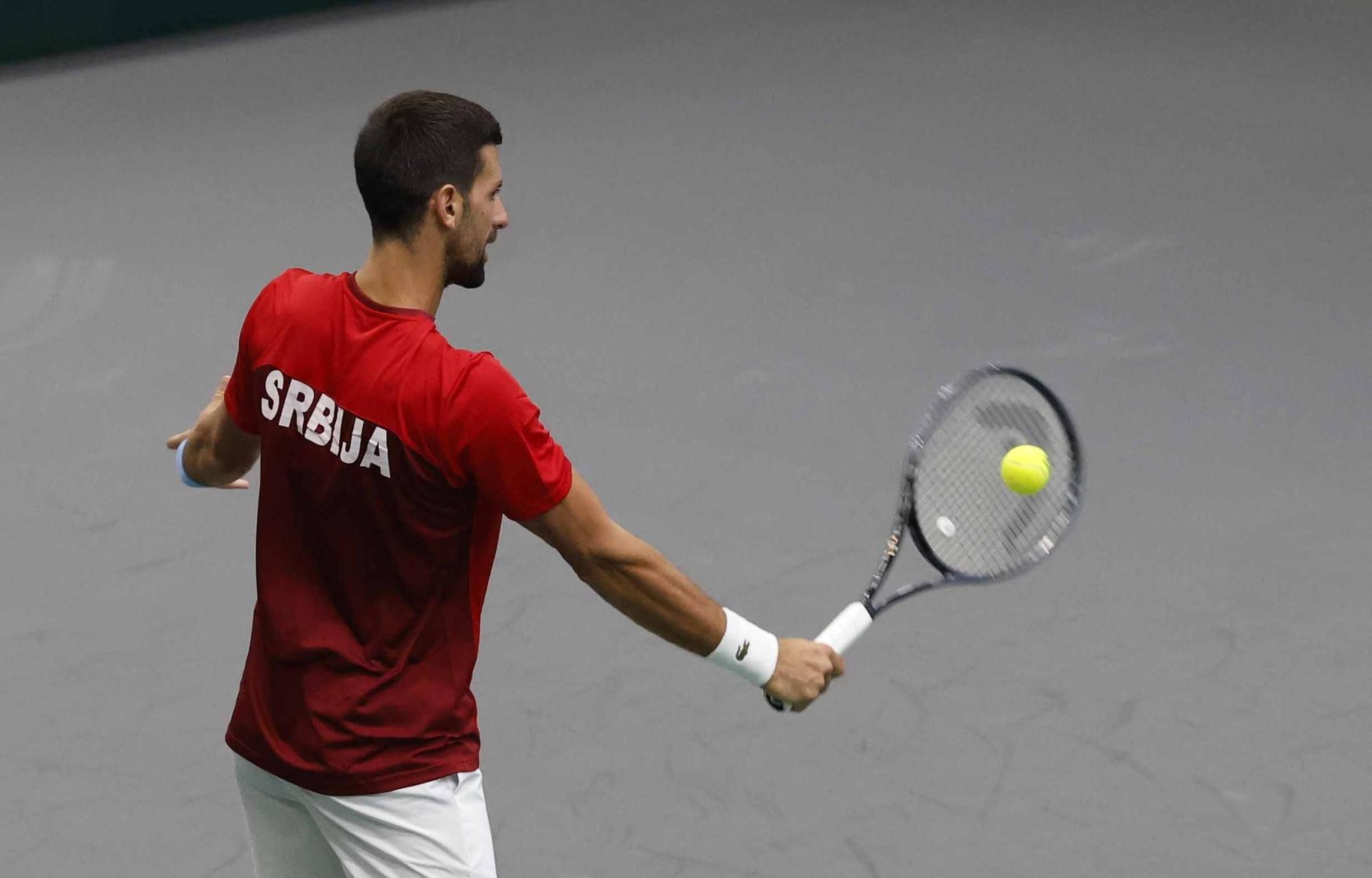 Segunda jornada de Copa Davis, ya con Djokovic entrenando en L´Alqueria