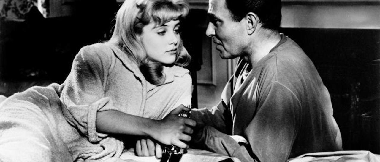 Sue Lyon e James Mason en &#039;Lolita&#039; (Stanley Kubrick, 1962).