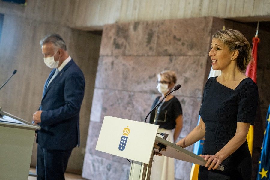 Visita a Tenerife de la ministra Yolanda Díaz