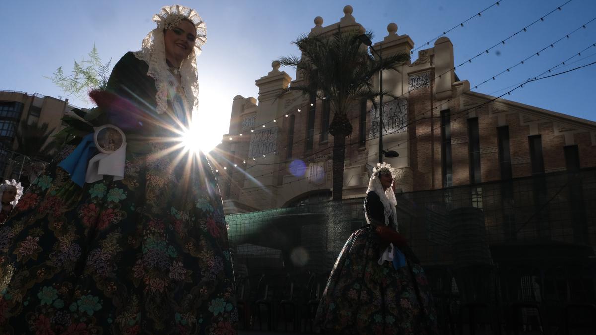 Un instante de la segunda jornada de la Ofrenda a la Patrona