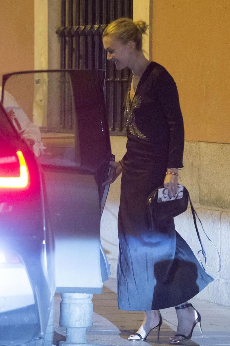 Marta Ortega, con total black look de Gucci en Madrid