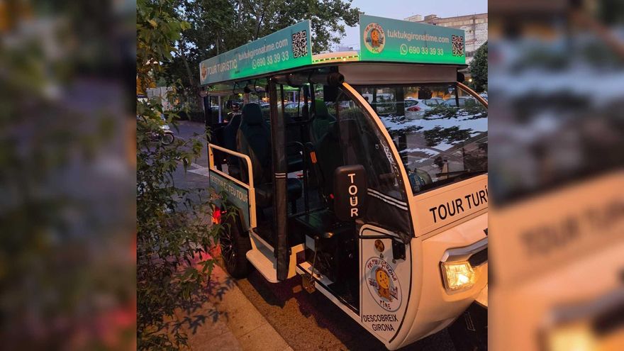 Enxampen un tricicle de motor que feia visites turístiques a Girona sense permisos