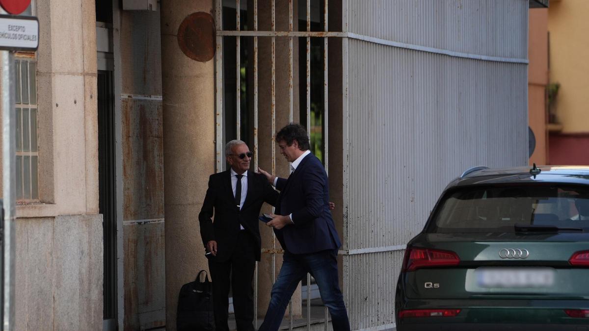 El hermano del presidente del Gobierno, David Sánchez, a su llegada a la tercera jornada de un juicio en la Audiencia Provincial de Badajoz