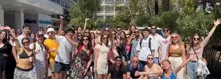 Estudiantes de Erasmus Student Network (ESN) en Ibiza