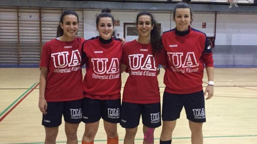 Las cuatro jugadoras de la UA preseleccionadas por España.