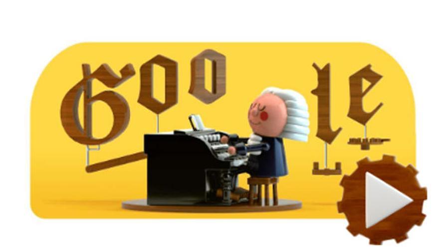 Johann Sebastian Bach, protagonista del primer doodle con IA.