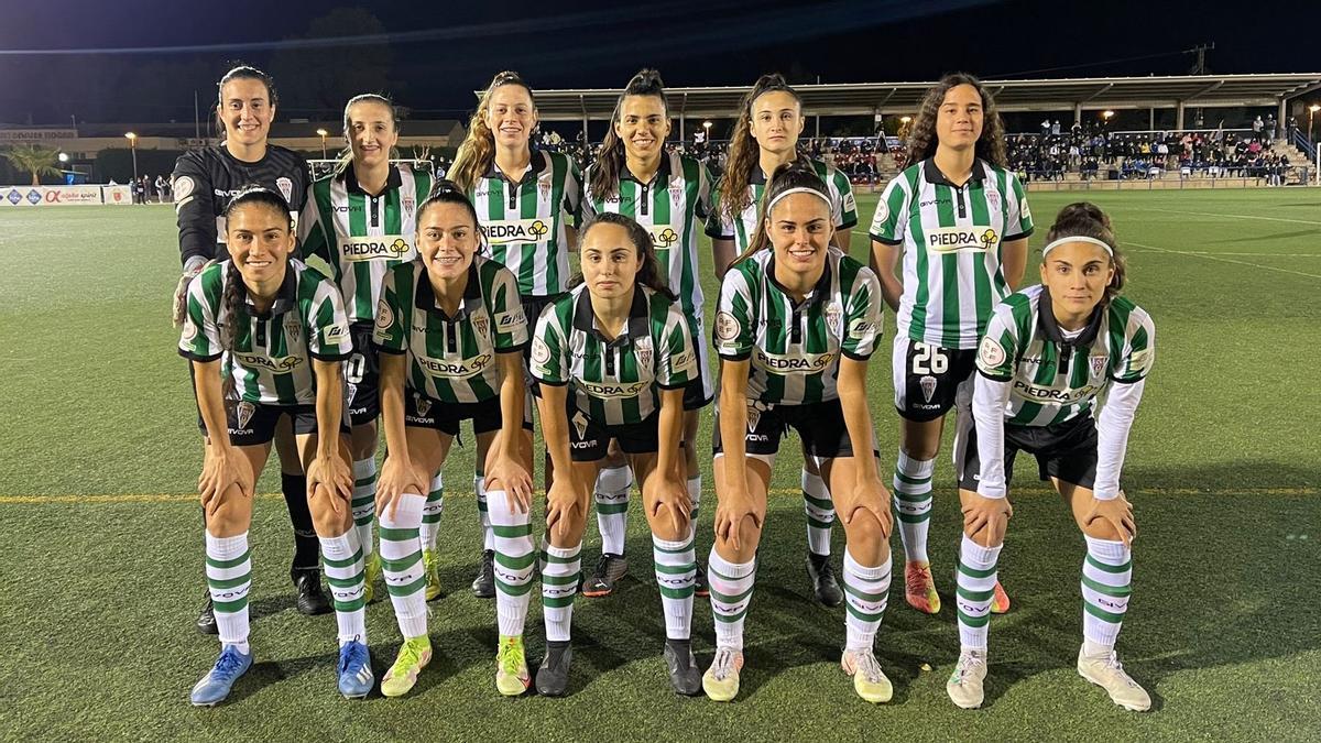 Formación del Córdoba CF Femenino en su partido ante el Alhama.