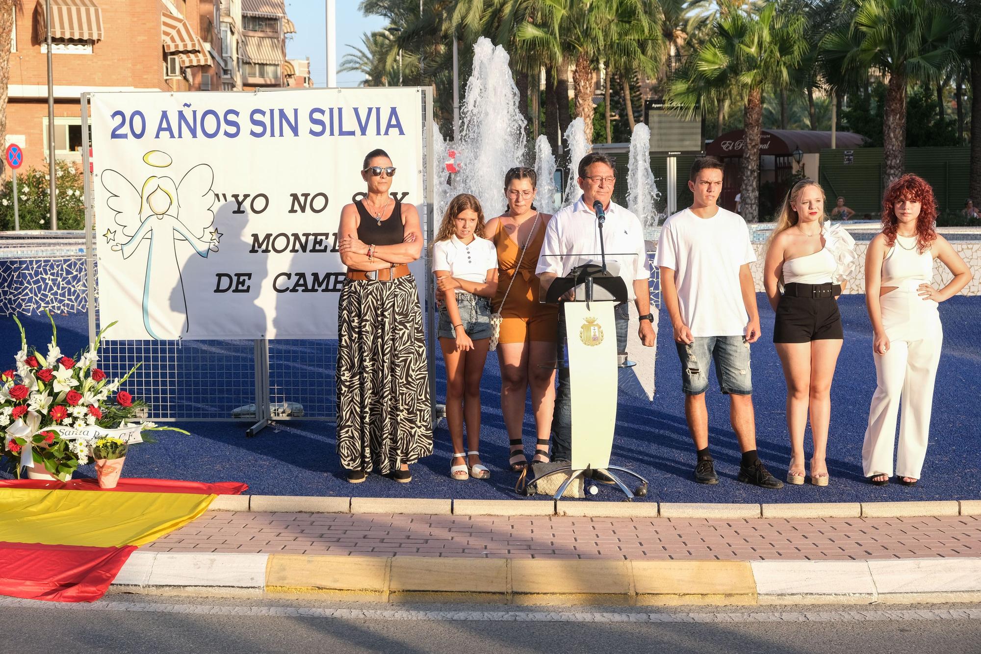 Santa Pola homenajea a la pequeña Silvia en el 20 aniversario de su asesinato en el atentado de ETA