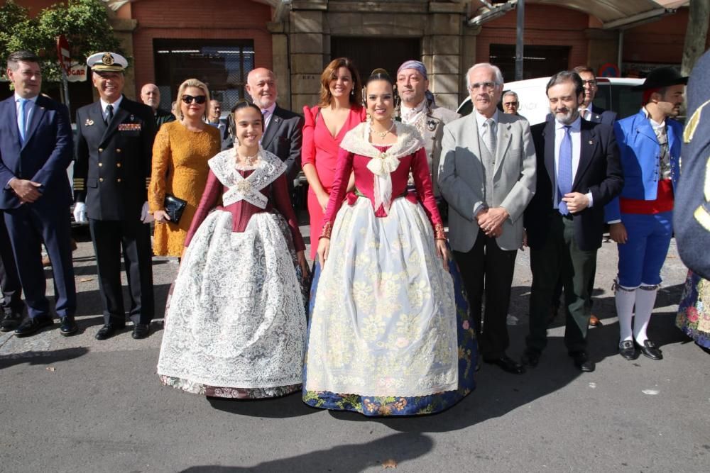 Homenaje a la Senyera de las fallas del Marítimo