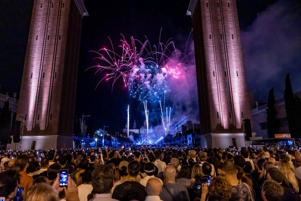 El Piromusical cierra la Mercè a ritmo de Sónar