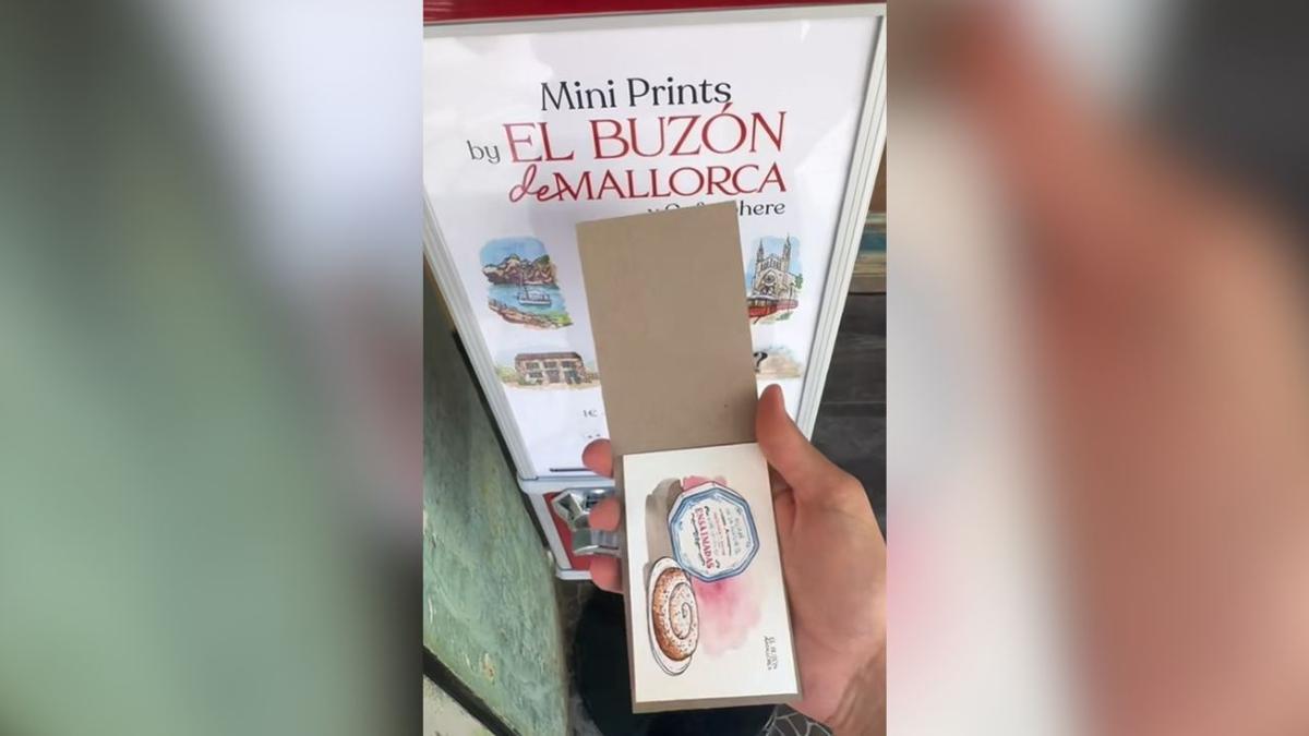 ¿Dónde está la máquina viral que imprime postales por 1 euro en Mallorca?
