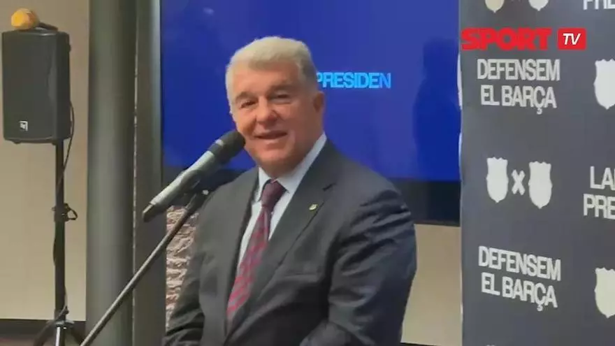 Laporta sobre Font: “Nada más que decirle, pero le saludaría”